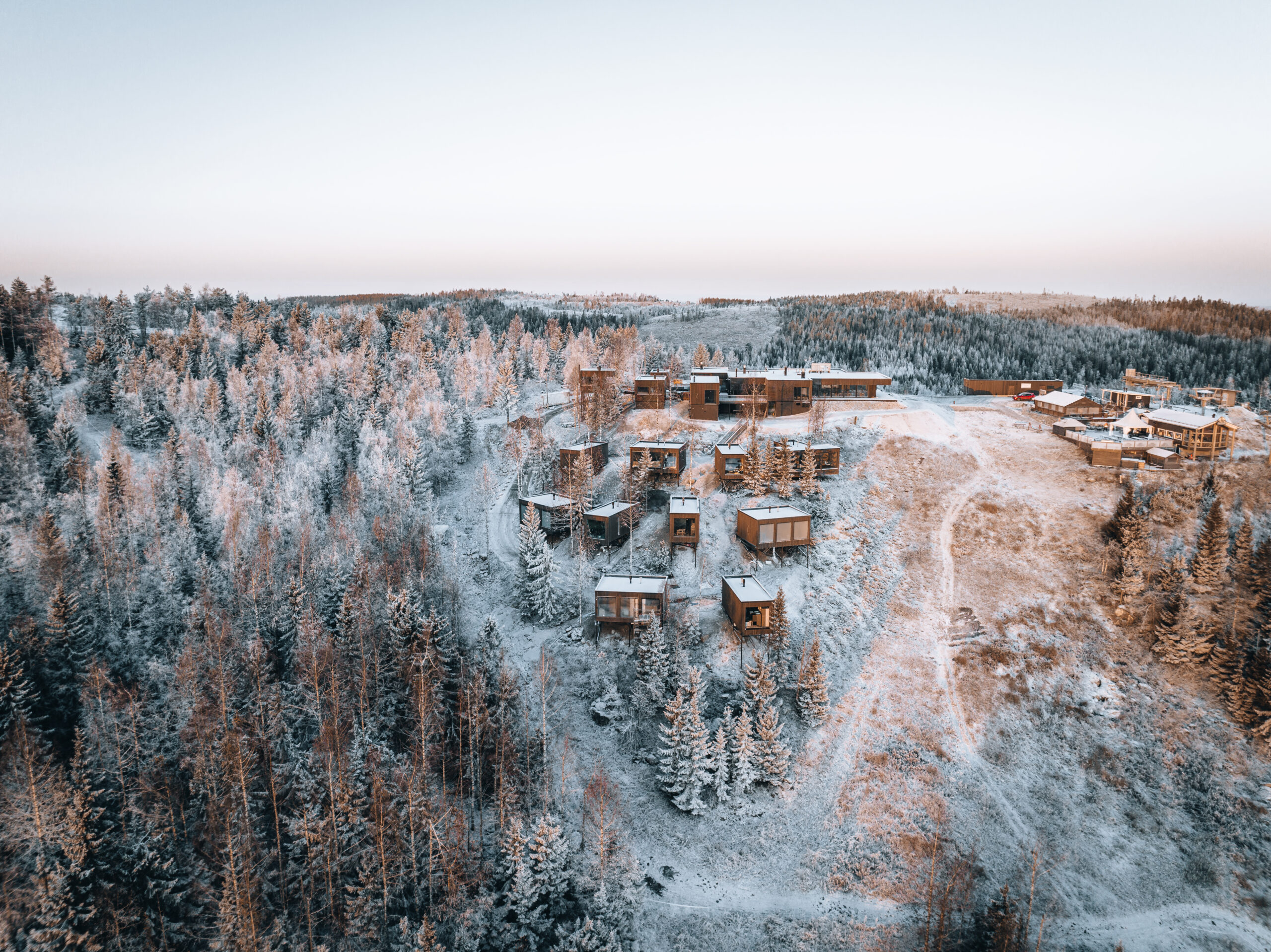 Panorama Landscape Hotel aerial view of the cura